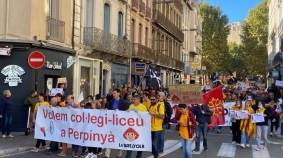 France Bleu Roussillon: Manifestation de parents et d'élèves de la Bressola : 