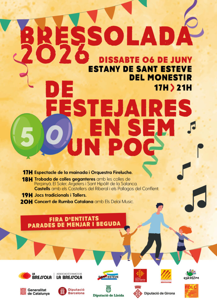 La Bressola organise une nouvelle édition de la Bressolada, la fête des écoles catalanes de la Catalogne du Nord 2 Cartell Bressolada 2026