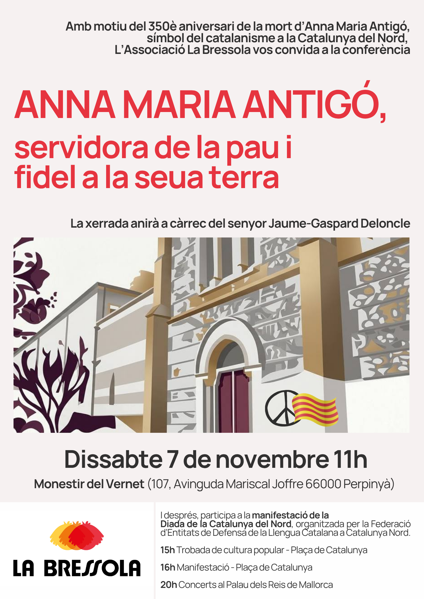 Cartell xerrada Anna Maria Antigo La Bressola